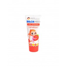 Зубная паста Silcamed детская со вкусом клубники 2-12 лет