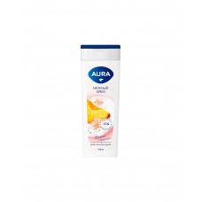 Крем-гель для душа Персик аргана Aura 390мл