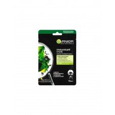 Маска для лица Garnier черная тканевая Очищающий уголь + Маска для лица Garnier черная тканевая Очищающий уголь +
