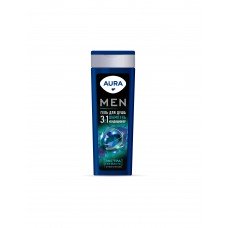 Гель для душа Aura Men 3в1 Экстра свежесть 380мл