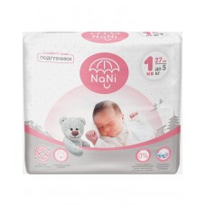 Подгузники 1NB до 5кг 27шт