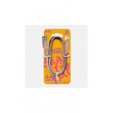 Нейлоновый кабель USB A/8 pin CU-5424 2.4A 2м